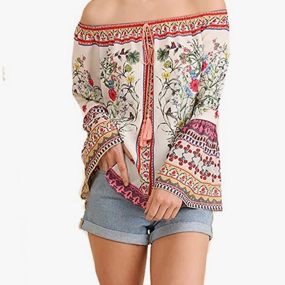 Popular, UMGEE, Floral Print Top